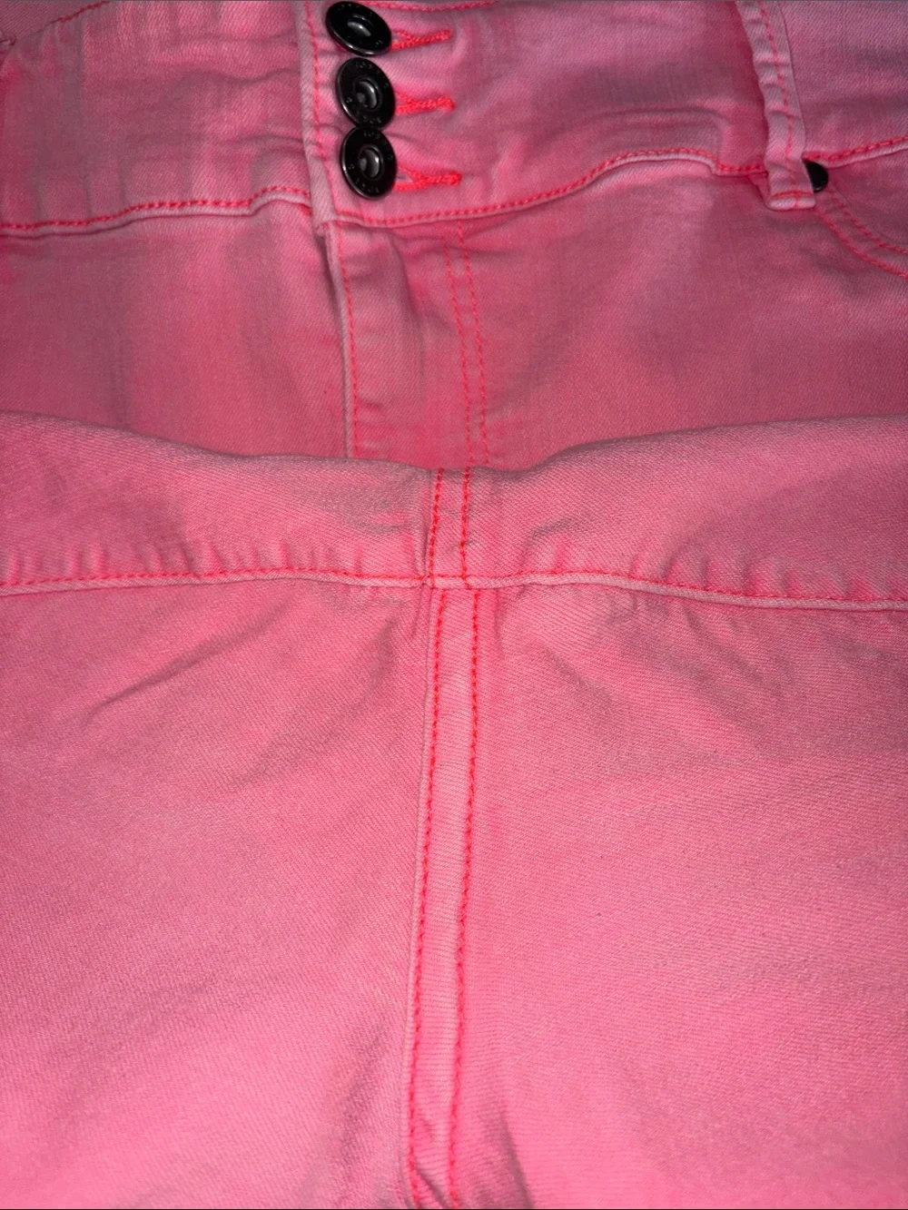 Torrid High Rise Stretch Denim Jeggings 22R Neon Pink Wash - Picture 6 of 7